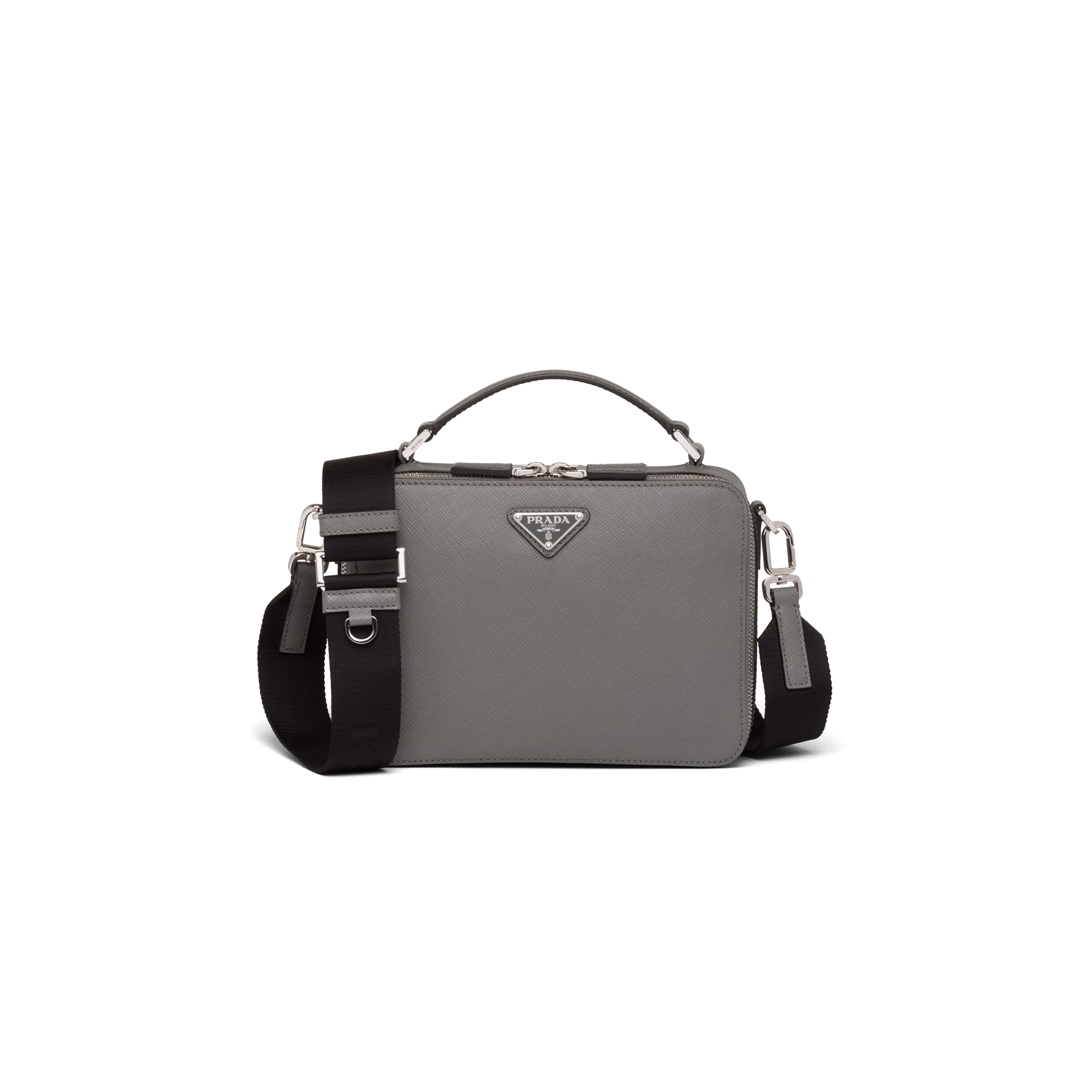 PRADA BRIQUE SAFFIANO LEATHER BAG 2VH069 (22*16*6cm)